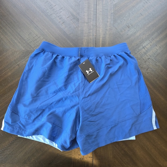 Under Armour Men's UA Launch 5'' 2-in-1 Shorts - Royal Blue, Size Large New - Picture 10 of 11